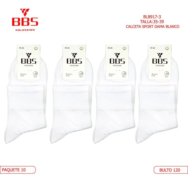 CALCETA SPORT DAMA BLANCO