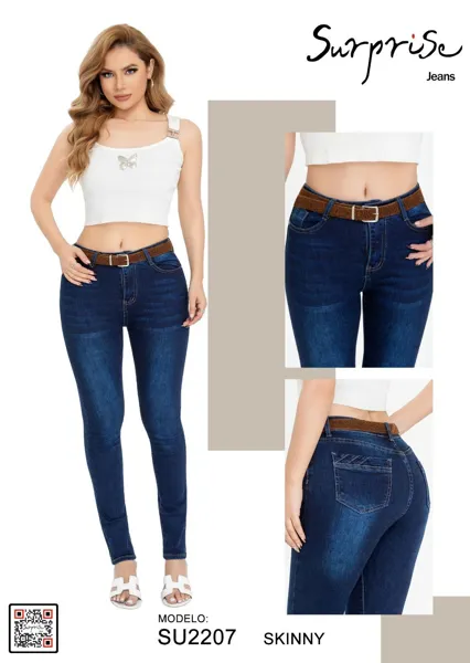 Jeans Skinny de Mujer-SU2207