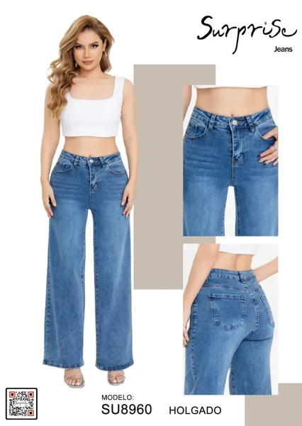 Jeans Holgados de Mujer-SU8960