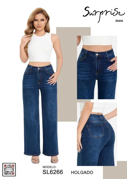 Jeans Holgados para Mujer-SL6266
