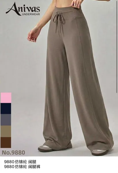 Pantalones Anchos de Mujer-9880