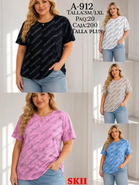 Playera con estampado de logo-A-912