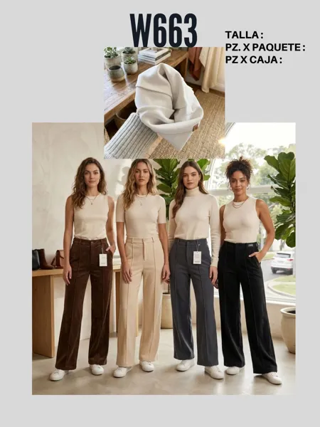 Pantalones para mujer-W663