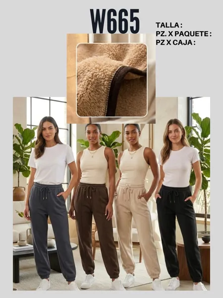 Joggers térmicos con forro-W665
