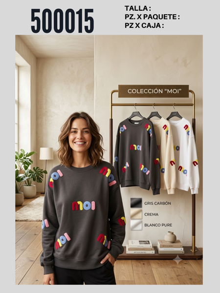 Sudadera con estampado ‘Moi’-MAN-500015