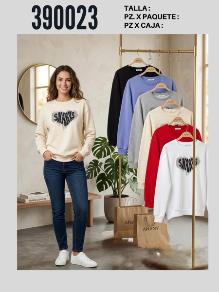 Sudadera casual con estampado ‘SHARKS’-MAN-390023