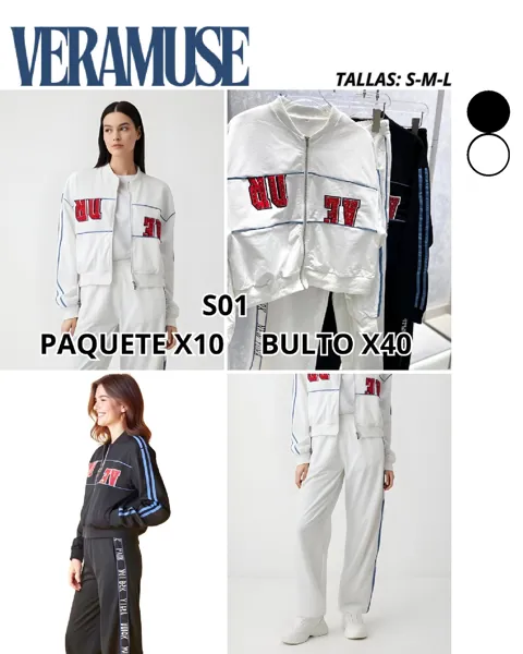 Conjunto Deportivo de Chamarra y Pantalón-S01