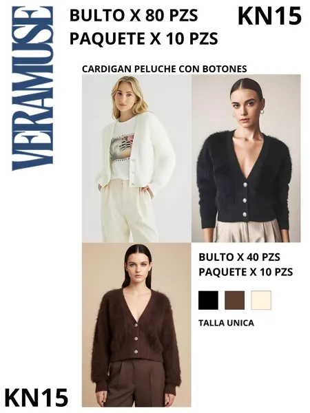 Cárdigan de Peluche-KN15