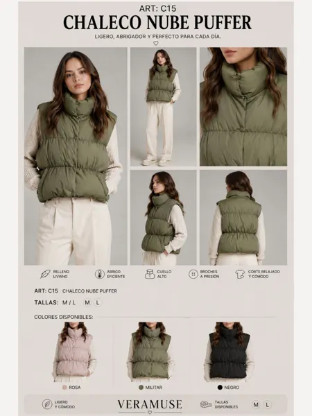 Chaleco Nube Puffer-C15