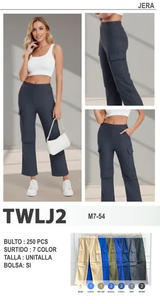 Pantalón cargo mujer-TWLJ2