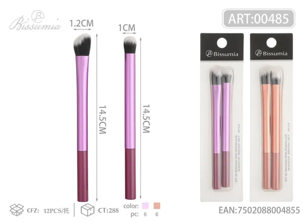 set de 2 brochas de maquillaje #3