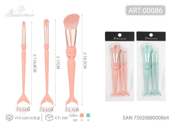 set de brochas para maquillaje