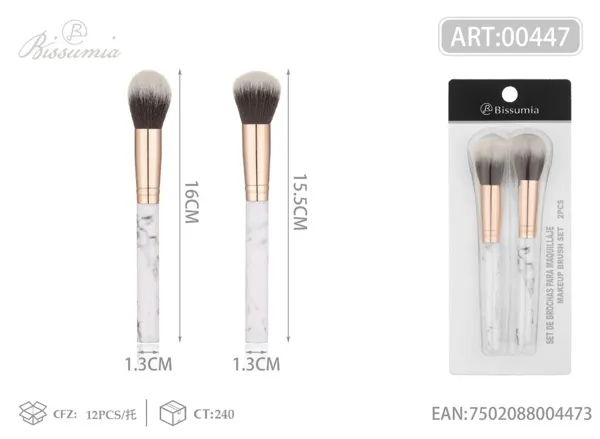 brocha de maquillaje 2pc/set