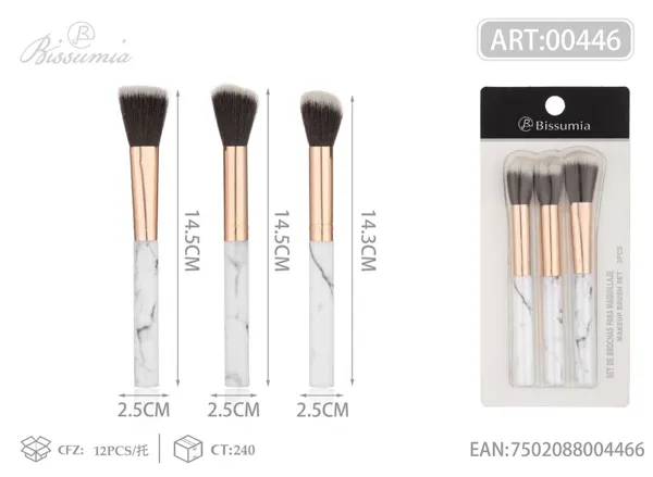 brocha de maquillaje 3pc/set