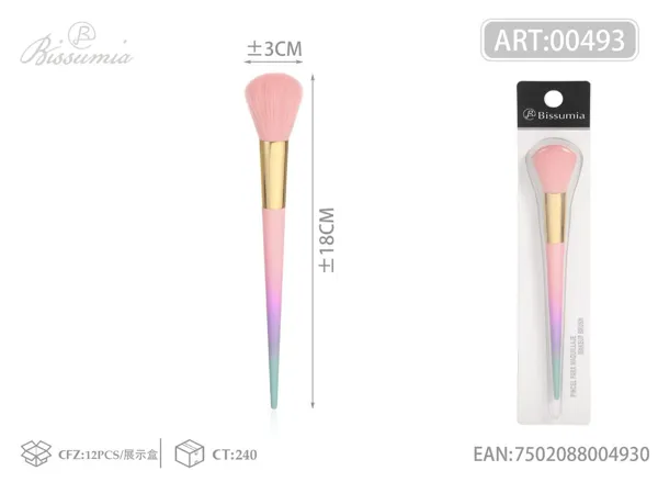 brocha de maquillaje degradado