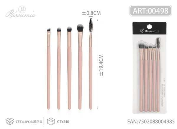 set de 5 brochas de maquillaje
