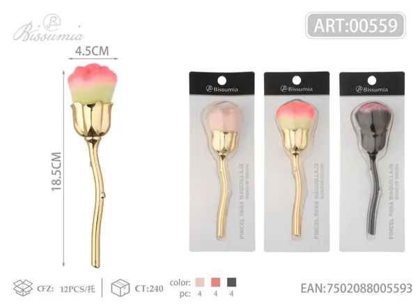 brocha de maquillaje rosa