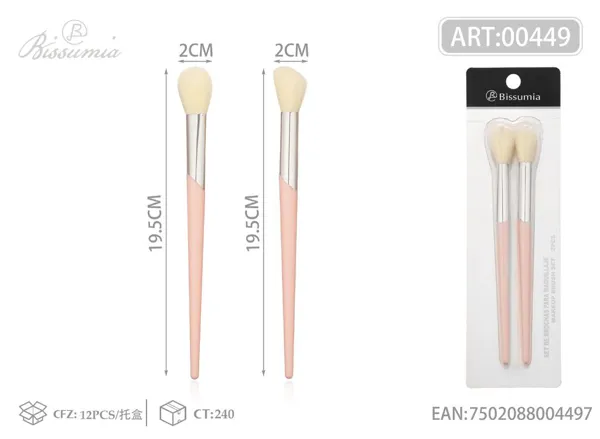 brocha de maquillaje 2pc/set