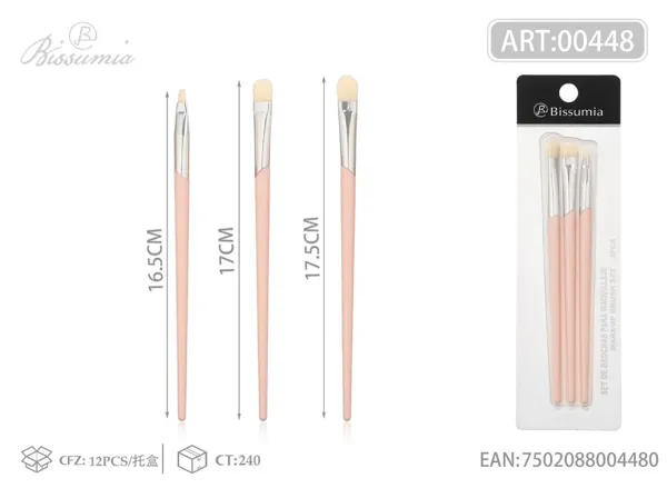 brocha de maquillaje 3pc/set