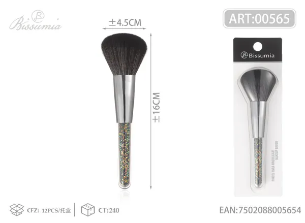 brocha de maquillaje individual con relleno mixto (grande)