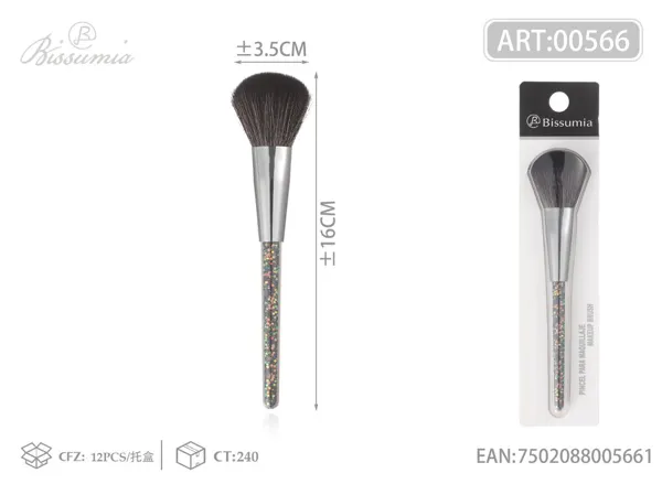 brocha de maquillaje individual con relleno mixto (mediano)