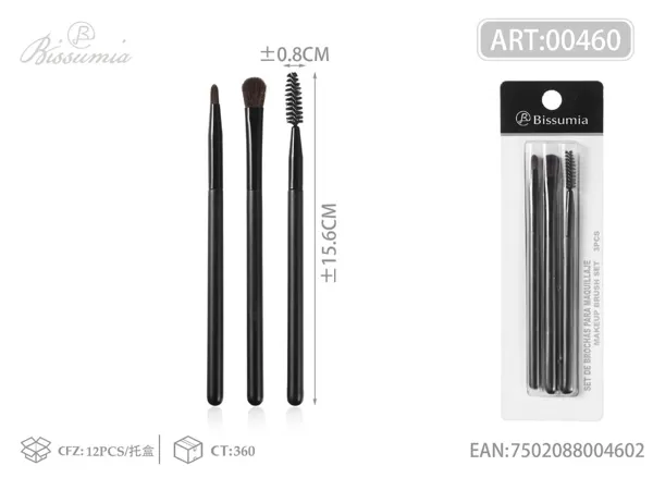 Set de 3 brochas de maquillaje 2#