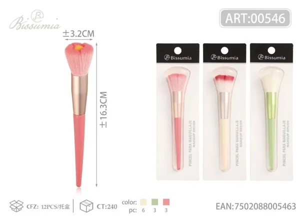 Brocha de maquillaje con forma de flor