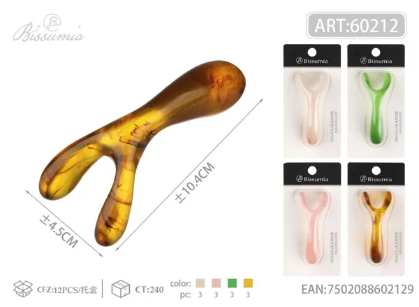 masajeador de belleza Gua Sha para meridianos 104*47mm