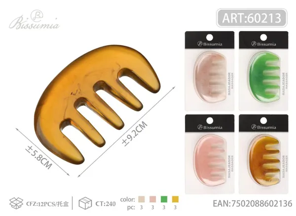 masajeador de belleza Gua Sha para meridianos 86*51mm