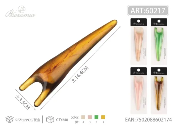 masajeador de belleza Gua Sha para meridianos 142*33mm