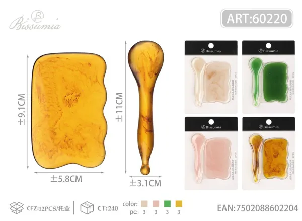 masajeador de belleza Gua Sha para meridianos 95*58mm/112*31mm