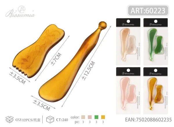 masajeador de belleza Gua Sha para meridianos 129*35mm/85*40mm
