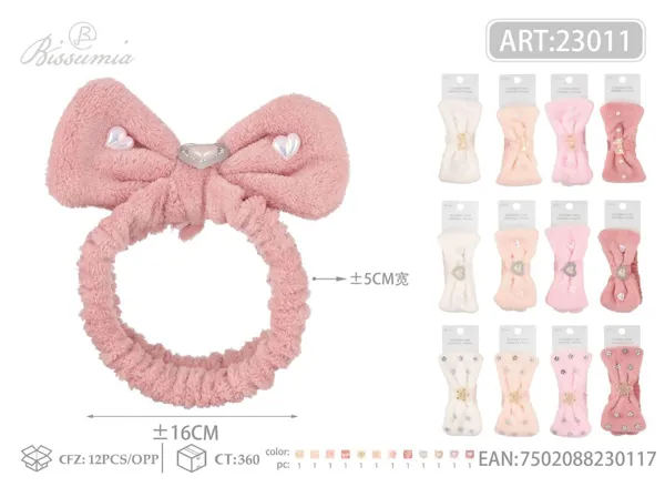 cinta para la cabeza con accesorios variados para lavarse la cara