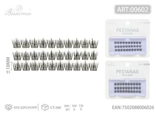 Pestañas postizas de 3 tiras trilogía