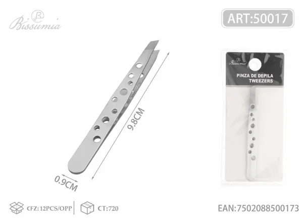 Pinza de cejas 96 perforada
