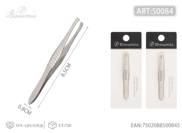 Pinza de cejas de acero