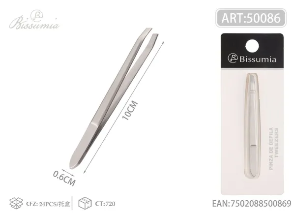 Pinza de cejas de acero