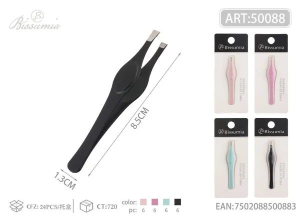 Pinza de cejas abultada con pintura