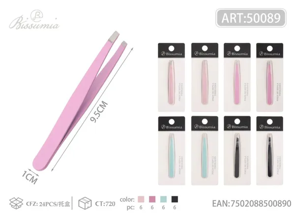 Pinza de cejas con pintura