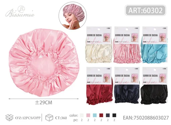 Gorro de baño de un solo color 28-29cm