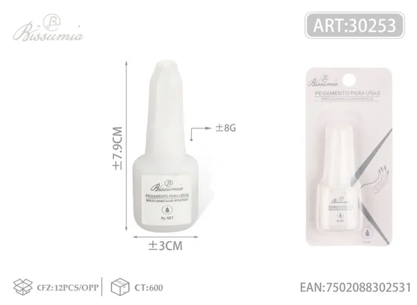 Pegamento para uñas de 8g