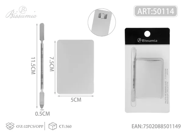 Set de paletas de maquillaje rectangulares mate 7.5*5cm 2pcs