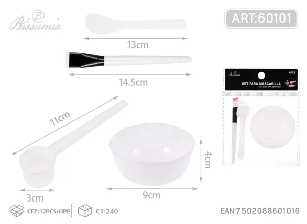 Set para mascarilla 4pcs