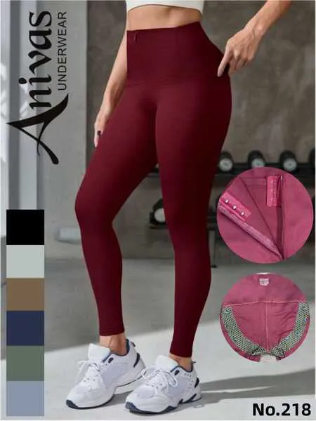 Leggings deportivos de talle alto con ajuste interno-218