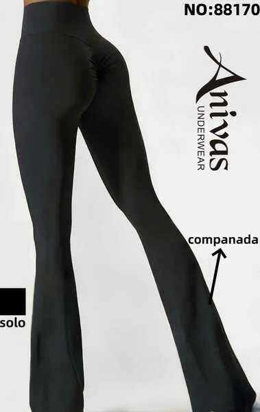 Leggings deportivos acampanados con efecto push-up-88170