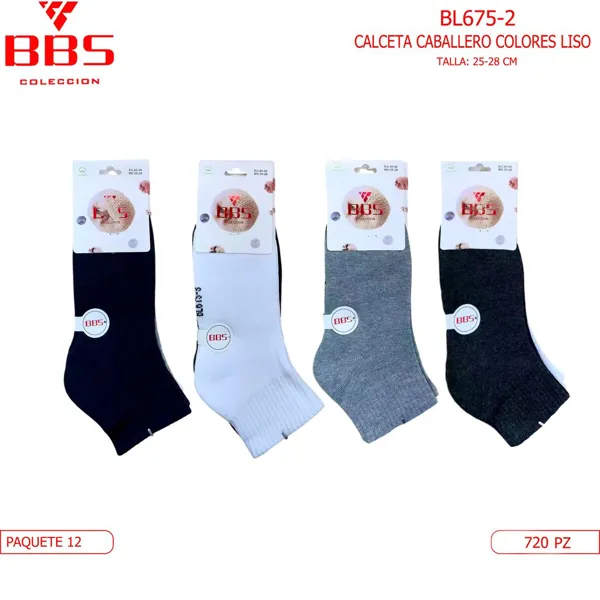 CALCETA DE COLORES CON TOALLA PARA CABALLERO