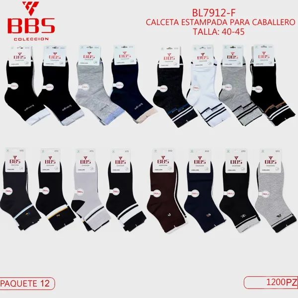 CALCETIN ESTAMPADO PARA CABALLERO