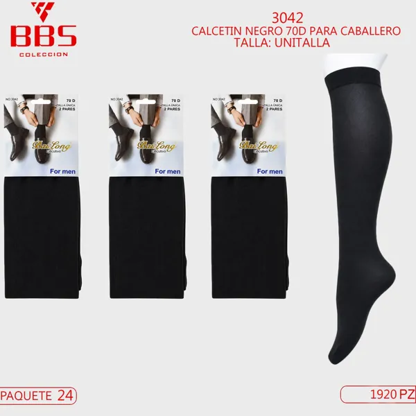CALCETIN NEGRO 70D PARA CABALLERO