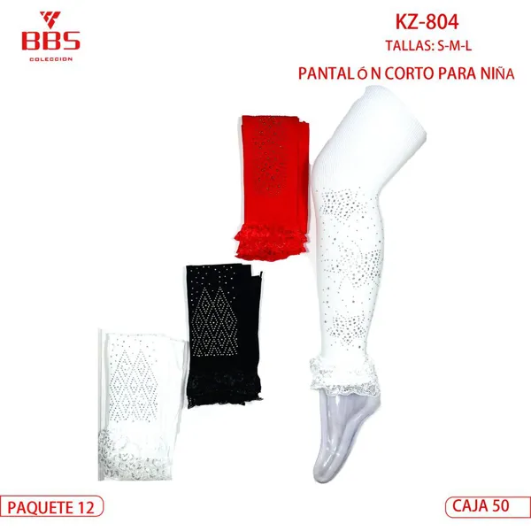 PANTALON CON HOLAN CORTO NI?A CH,M,G