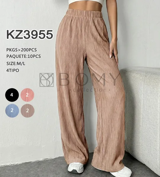 Pantalón plisado-KZ3955